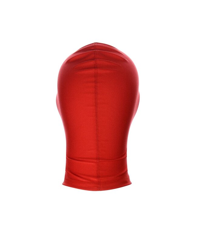 Kiotos Leather Spandex BDSM Masker Met Vrije Ogen En Mondsluiting Voor Comfortabele Bondage