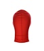 Kiotos Leather Spandex BDSM Masker Met Vrije Ogen En Mondsluiting Voor Comfortabele Bondage