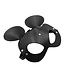 Kiotos Leather PU-Leren Muis Masker Met Metalen Klinknagels En Fluwelen Voering