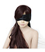 Kiotos Leather Elegant Black Satin Blindfold - Add Mystery to Your Intimate Moments