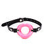 Kiotos Leather Pink Soft Mouth Gag - Comfortable PU Leather Opener for Playful Moments
