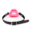 Kiotos Leather Kiotos Leather Roze Mouth Gag Van PU-Leder Met Verstelbare Band