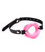 Kiotos Leather Kiotos Leather Roze Mouth Gag Van PU-Leder Met Verstelbare Band