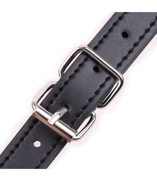 Kiotos Leather Rosa Mundknebel – Weicher PU-Leder Mundöffner für verspielte Momente