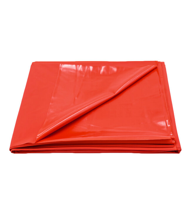 Kiotos Rood PVC Waterdicht Bedlaken 200x220 cm Met Glad Oppervlak