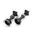 Kiotos Adjustable Kio Twist Suction Cups - Black, 2.1 cm, Pair for Pleasure