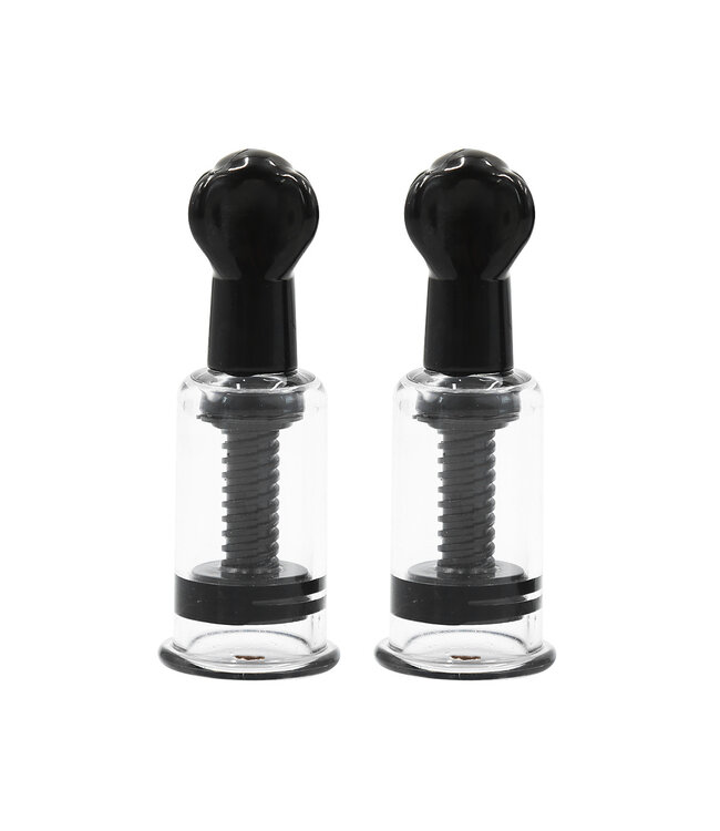 Kiotos Kio Verstelbare Zuigcups Zwart M | Set Van 2 Ø 2,6 cm Met Draaimechanisme
