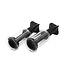 Kiotos Twist Black Suction Cups M - Set of 2, 2.6 cm Diameter, Adjustable Power
