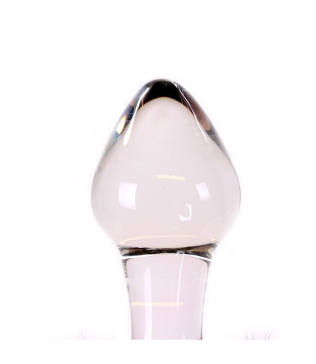 Kiotos Glass Kiotos Glass Glazen Buttplug 13 cm Wit Voor Warm-Koele Sensaties