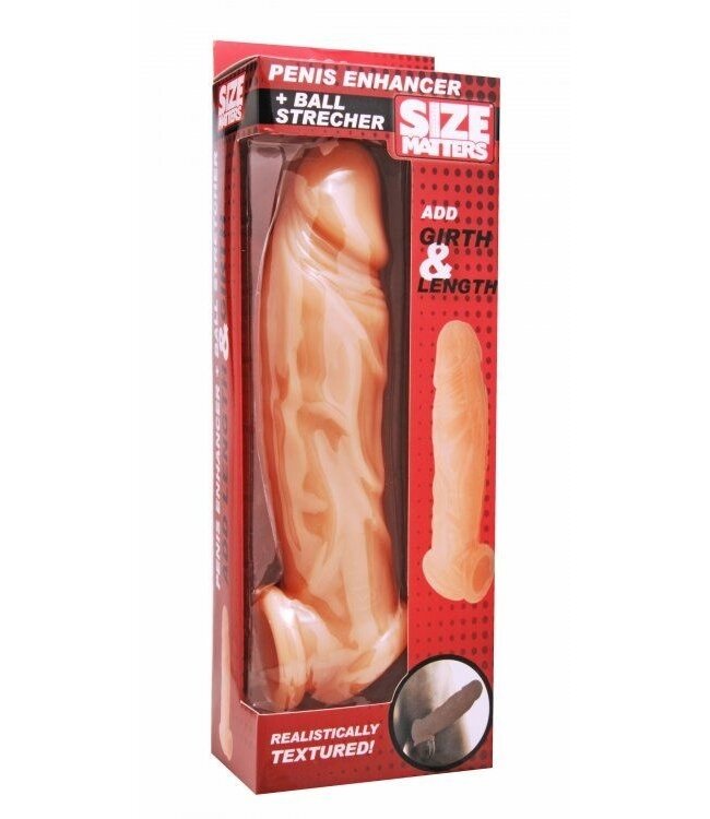 Size Matters Size Matters Realistische Penisvergroter Met Ball Stretcher Van Soepel TPR