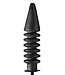 Master Series Opblaasbare XL Anaal Plug Met Accordion Design 6,7 cm