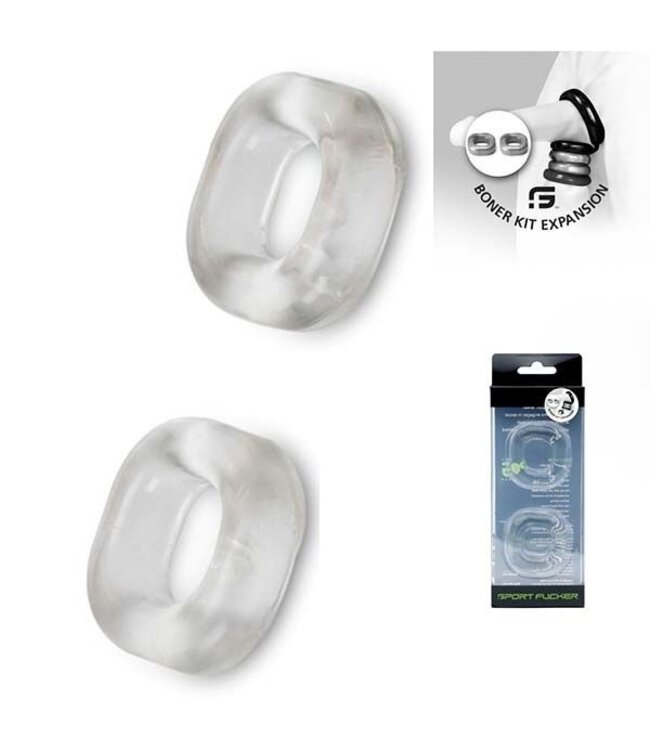 Sport Fucker Boner Kit Transparant Uitbreiding – 2 Extra Vierkante Donuts