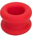 Sport Fucker Silicone Muscle Ball Stretcher Rood Met Comfortabele Stretch En Gewicht