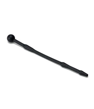 Sport Fucker Intense Silicone Urethral Sound - 18.5 cm Black Pleasure Tool