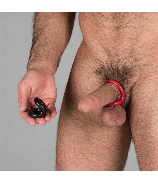 Sport Fucker Sport Fucker Trainer TPR Cockring En Ball Stretcher Rood