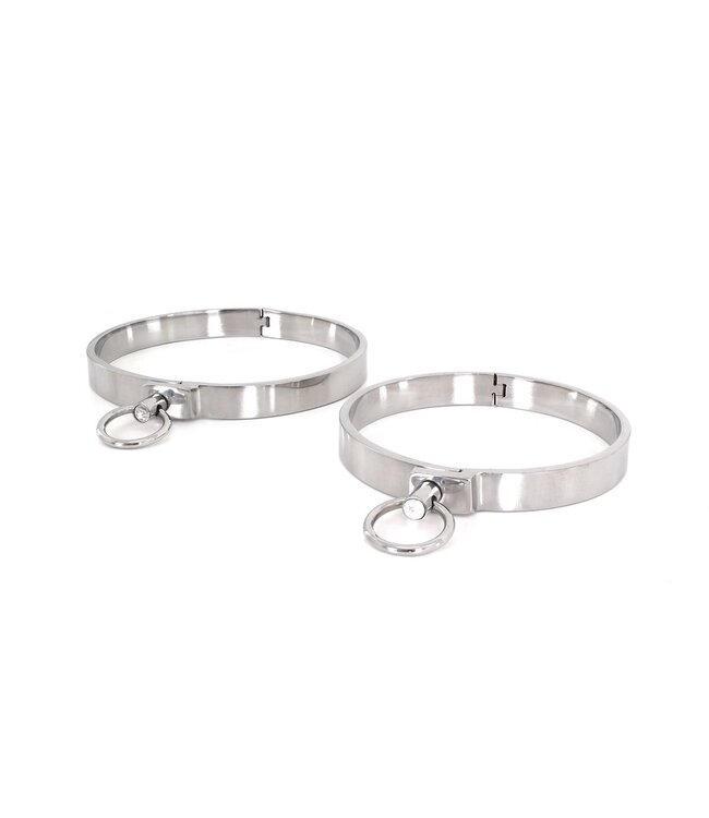 Kiotos Steel Elegantes Stahlhalsband mit Edelstein und O-Ring | BDSM & Kinky Gear