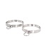 Kiotos Steel Kiotos Steel RVS BDSM Halsband Met O-Ring En Edelsteen (M)