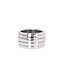 Kiotos Steel Kiotos Stainless Steel Cockring Met Ribbels Voor Extra Grip, 35-50 mm