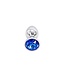 Kiotos Elegant Blue Aluminium Butt Plug - 9.5 cm, High Quality & Stylish