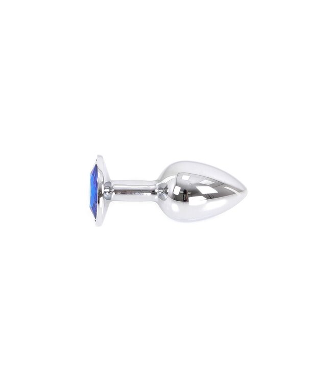 Kiotos Kiotos Aluminium Buttplug Met Blauw Juweel 9,5 cm – Strak En Duurzaam