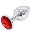 Kiotos Kiotos Aluminium Buttplug Met Rood Juweel 7-9,5 cm Hoogwaardig Model