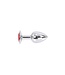 Kiotos Kiotos Aluminium Buttplug Met Rood Juweel 7-9,5 cm Hoogwaardig Model