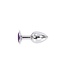 Kiotos Eleganter Aluminium-Analplug mit Violettem Schmuckstein – 3 Größen