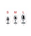 Kiotos Aluminium Buttplug Met Roze Edelsteen - Hoogglans Polijsting, 3 Maten