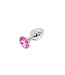 Kiotos Aluminium Buttplug Met Roze Edelsteen - Hoogglans Polijsting, 3 Maten