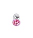 Kiotos Luxuriöser Aluminium Analplug mit Rosa Juwel – 9,5 cm Hochglanzpoliert