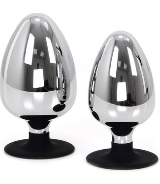 Kiotos Steel Stainless Steel Large Butt Plug with Suction Cup - 60mm & 70mm