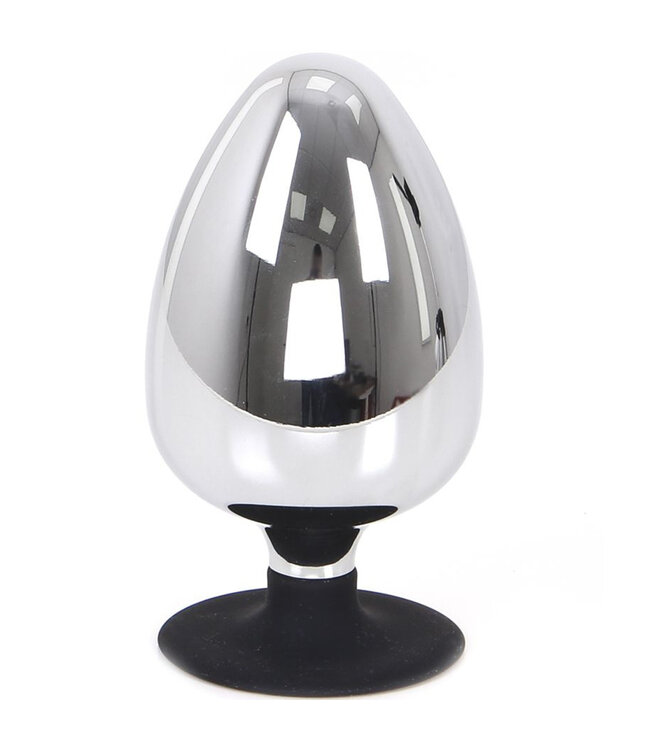 Kiotos Steel Kiotos Steel RVS Buttplug Met Siliconen Zuignap 12 & 13,3 cm