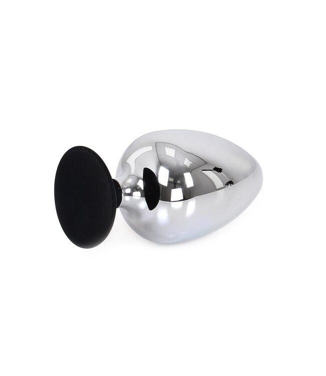 Kiotos Steel Kiotos Steel RVS Buttplug Met Siliconen Zuignap 12 & 13,3 cm