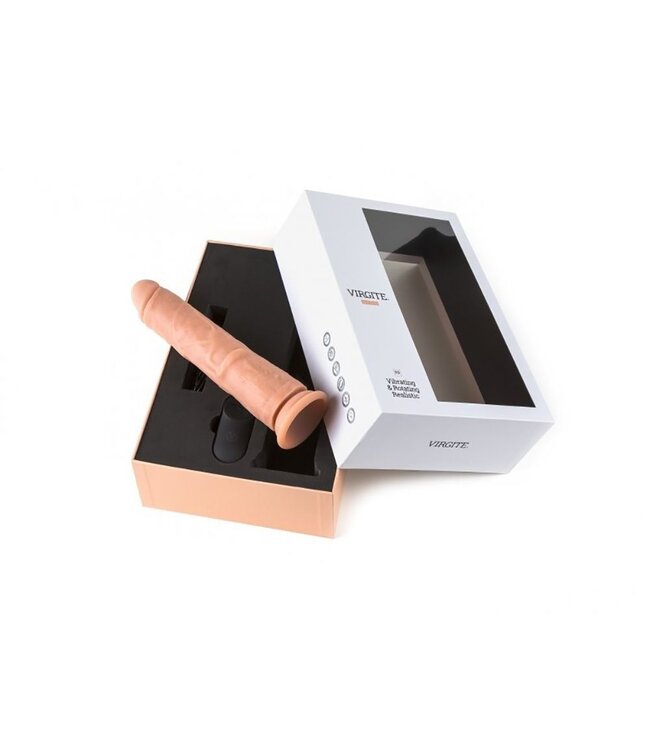 Virgite Virgite Realistic Vibrator 21 cm | Flexibel, Roterend, USB-Oplaadbaar & Afstandsbediening