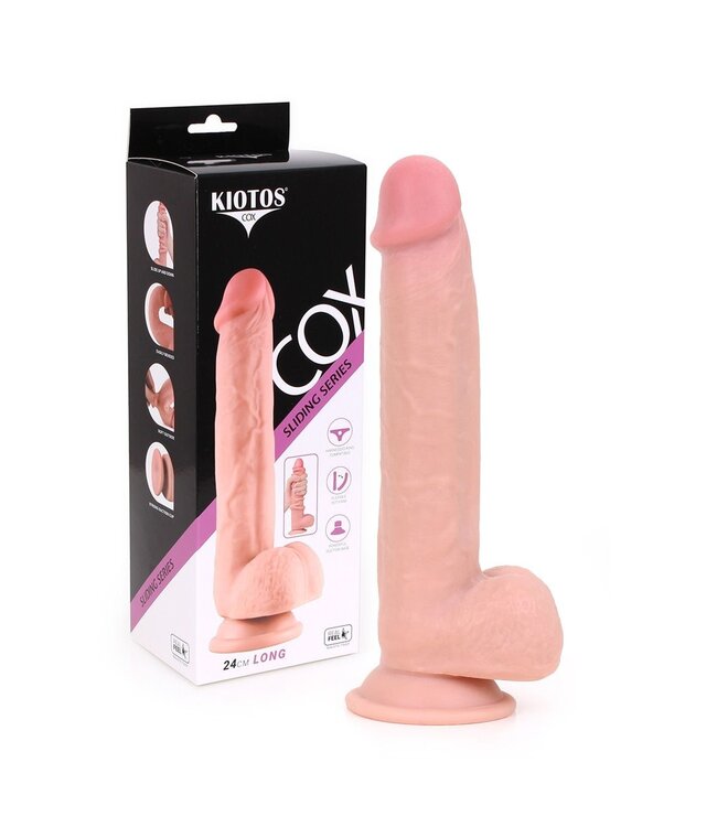 Kiotos COX 24 cm Realistic Sliding Skin Dildo – Soft, Flexible, Dual Density Pleasure