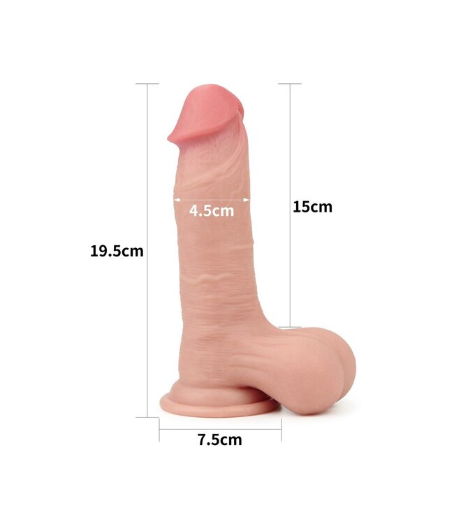 Kiotos COX Kiotos COX Realistische Flexibele Sliding Skin Dildo 23 cm TPE