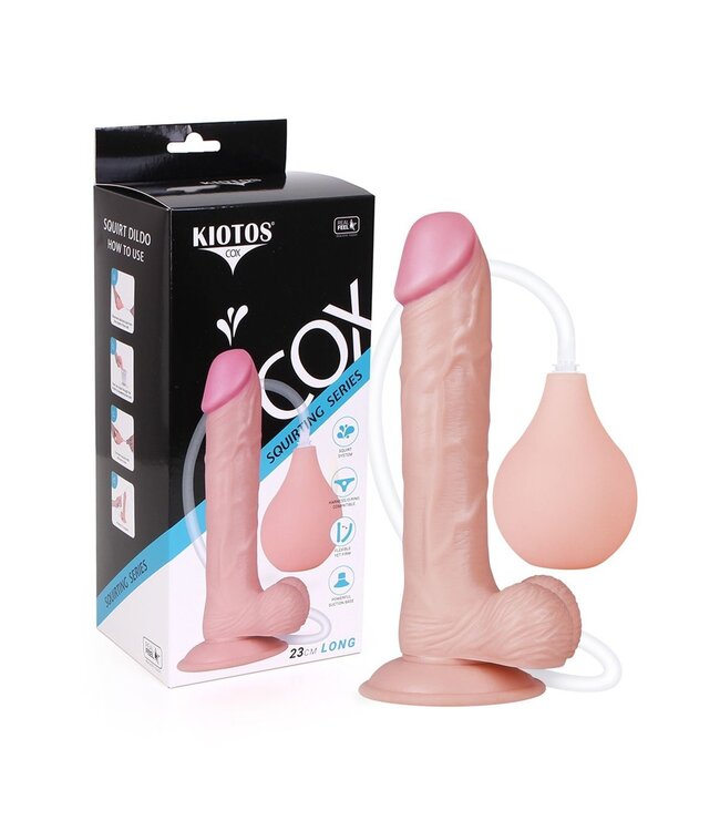 Kiotos COX Cox-Dildo 23 cm – Realistisch, spritzend, mit starkem Saugnapf für Spaß