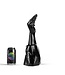 Dark Crystal Flexible 33.5 cm Dark Crystal Black Finger Dildo - Waterproof & Safe