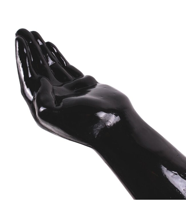 Dark Crystal Dark Crystal Black Flexibele Vinger Dildo 33,5 cm Met Platte Basis