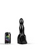 Dark Crystal Double Bubble Dildo 25cm - Dark Crystal Black, Flexible & Waterproof