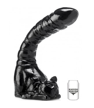 Kiotos Monstar Kiotos Monstar Flexibele Vinyl Dildo 43 cm Met Unieke Kattenstaart 10 cm Diameter