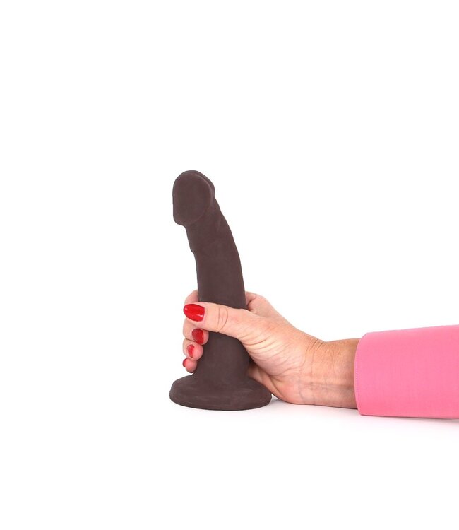Kiotos COX Kiotos COX Realistische Bruine Dildo Met Zuignap 18,5 cm Flexibel TPE