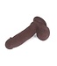Kiotos COX Realistischer Dildo mit Saugnapf Braun 19 cm | Hochwertiges TPE Material