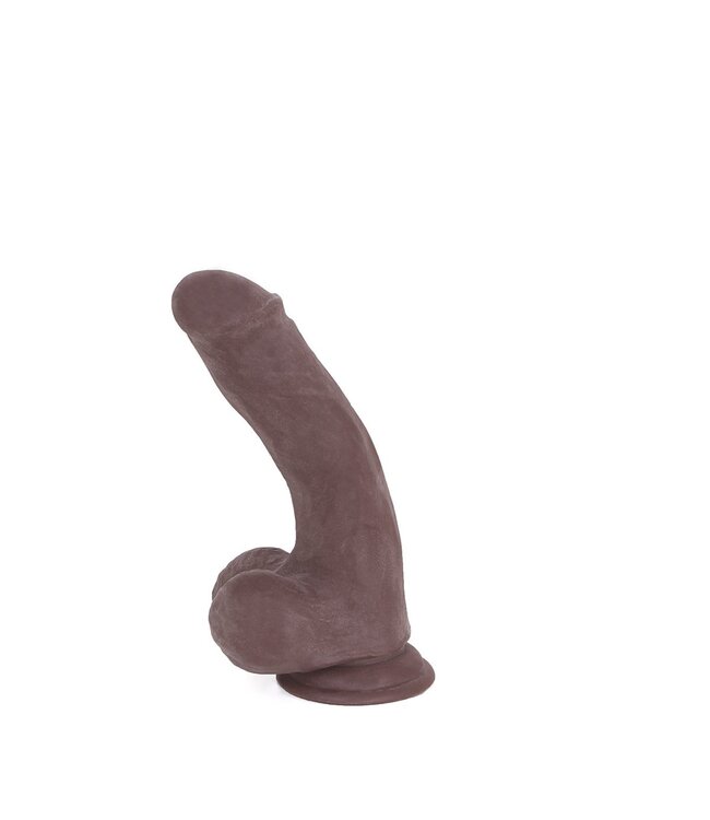 Kiotos COX Realistic Brown Suction Cup Dildo 20 cm - Flexible TPE, Waterproof