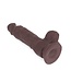 Kiotos COX Brown Realistic 18.5cm Dildo with Suction Cup - Flexible & Waterproof