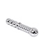 Kiotos Steel Dubbele Geribbelde Aluminiumlegering Dildo 19 cm Met Unieke Ballen