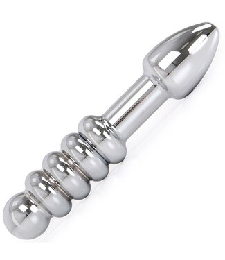 Kiotos Steel Dubbele Stalen Dildo Met Aluminiumlegering En 5 Ballen – 19 cm