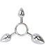 Kiotos Steel Triple O Aluminium Analplug-Ring - 3-in-1 Spielzeug für Anfänger