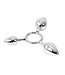 Kiotos Steel Triple O Anal Plugs Ring - 3 Sizes Aluminum Toy for Beginners