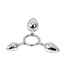 Kiotos Steel Kiotos Steel 3-in-1 Aluminium Anaalplug Ring Met Variabele Diameters